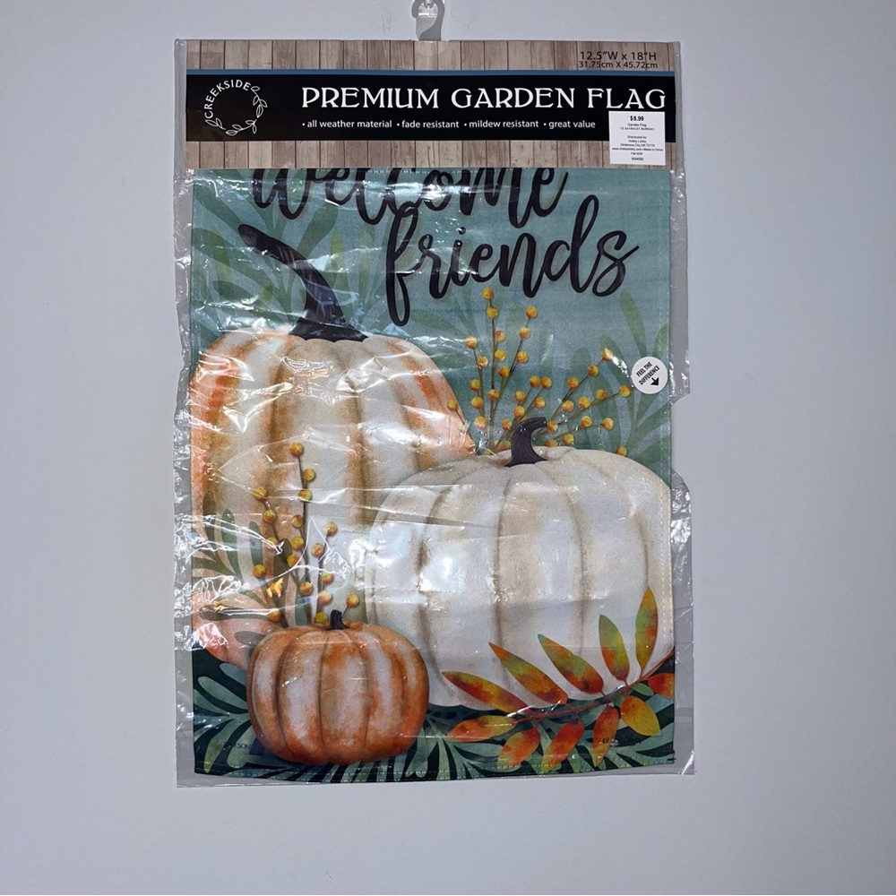 Welcome Friends Premium Garden Flag - Picture 1 of 5